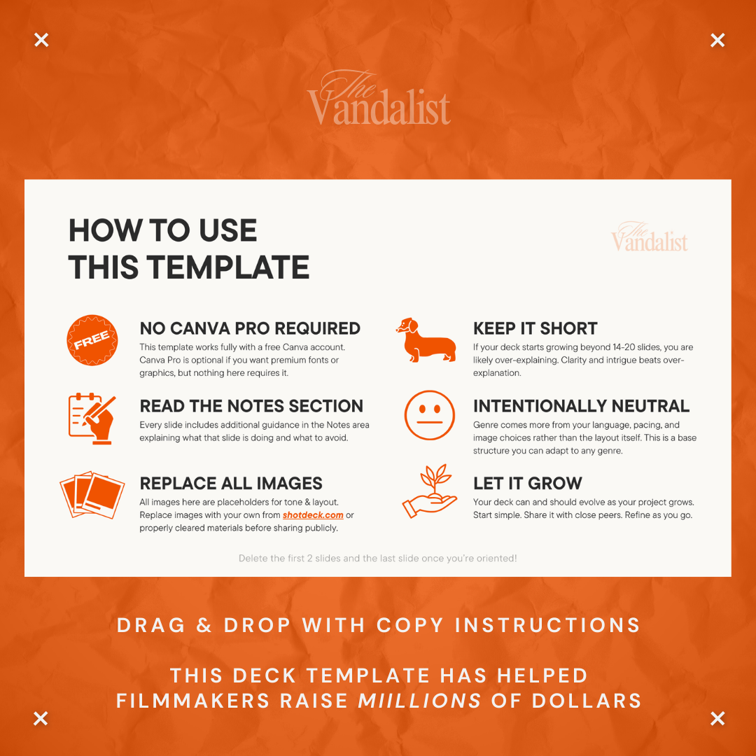 The Indie Filmmaker’s Pitch Deck